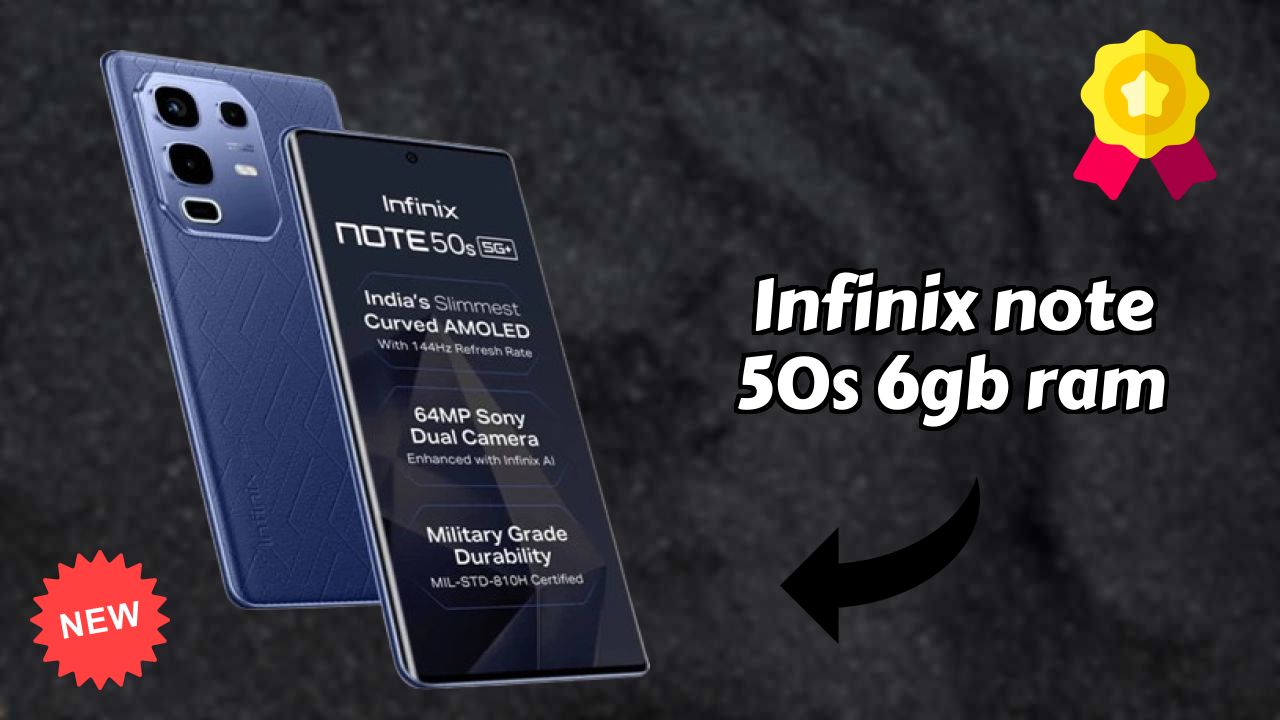 Infinix Note 50s 6GB RAM Display Size: 6.78 Inches (17.22 Cm) Screen Test